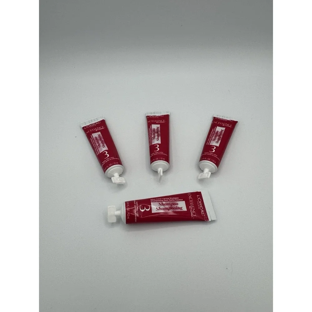 L'Oreal Excellence Creme #3 After Color Caring Shampoo Lot Of 4 Tubes